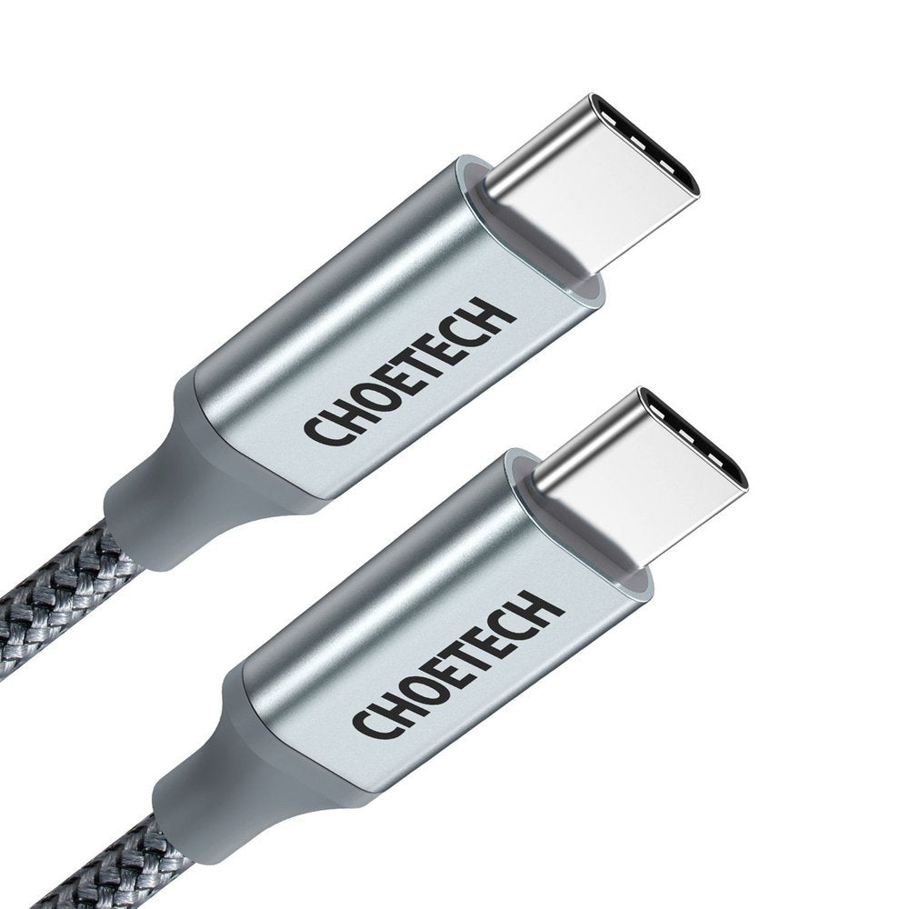 Choetech USB Type C - USB Type C cable 5A 100 W Power Delivery 480 Mbps 1,8 m gray (XCC-1002-GY)