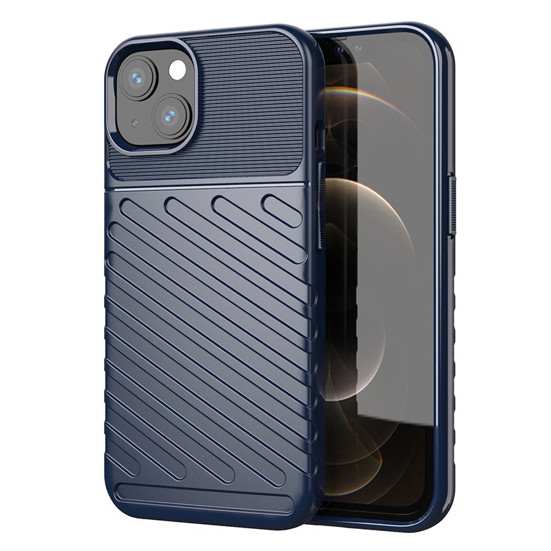 Thunder Case Flexible Tough Rugged Cover TPU Case for iPhone 13 mini blue