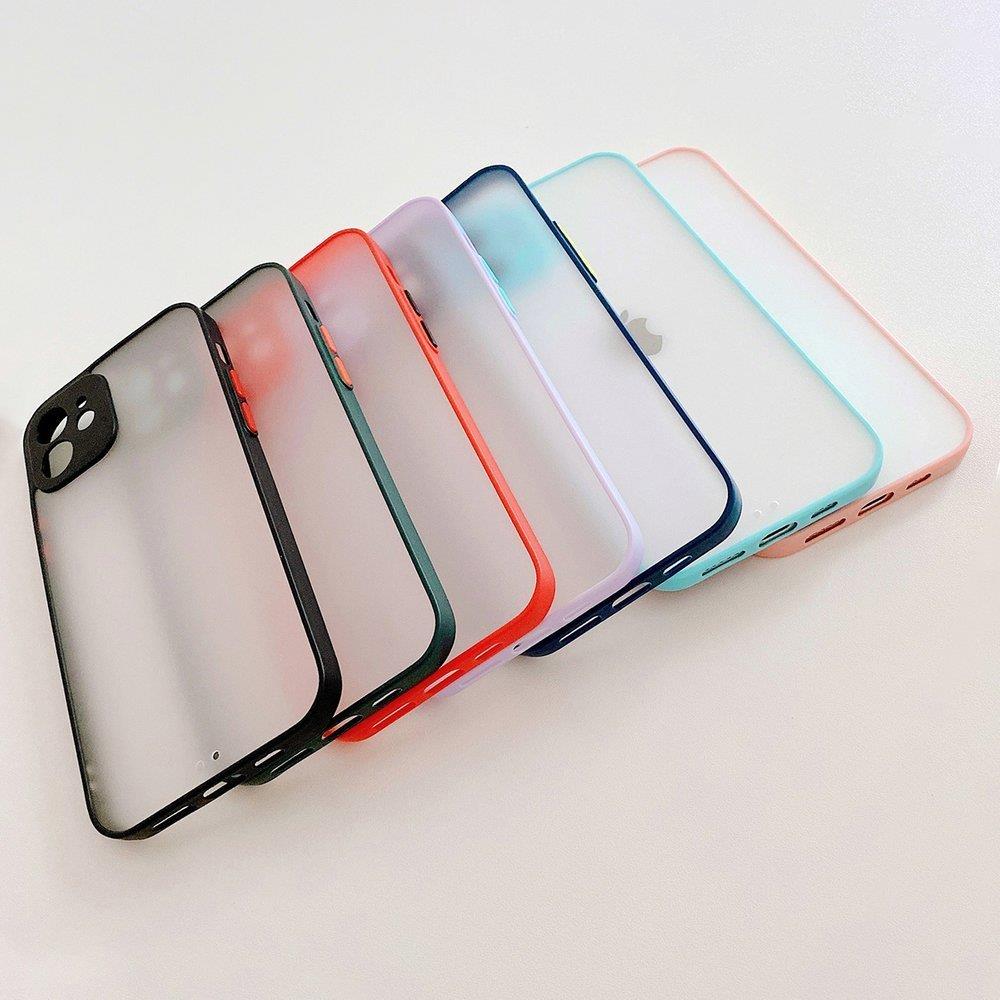 Milky Case silicone flexible translucent case for Samsung Galaxy S21 5G red