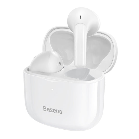 Baseus E3 Wireless Bluetooth 5.0 TWS Earbuds Waterproof IP64 White (NGTW080002)
