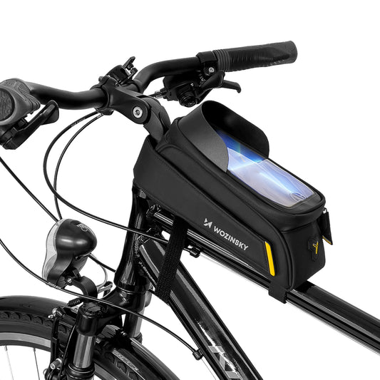 Wozinsky frame bike bag with phone case 1l black (WBB25BK)