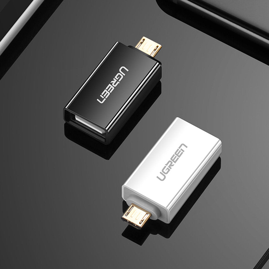 Ugreen adapter micro USB adapter - USB 2.0 OTG white (US195)