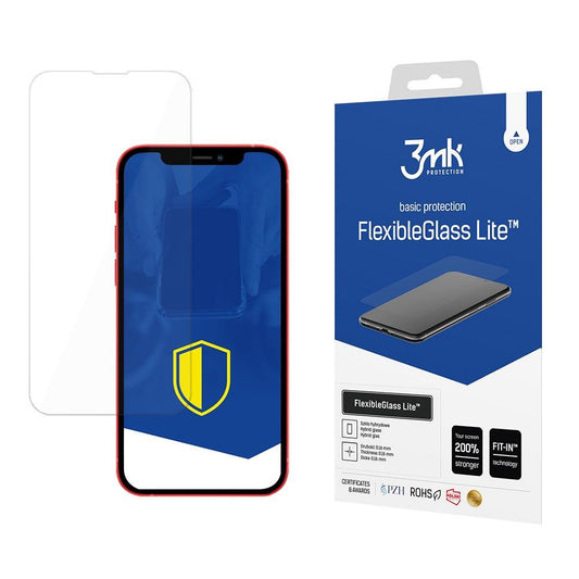 Tempered glass for iPhone 13 mini hybrid flexi 6H 3mk FlexibleGlass Lite series