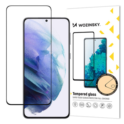Wozinsky Super Durable Full Glue Tempered Glass Full Screen with Frame Case Friendly Samsung Galaxy S22 + (S22 Plus) Black