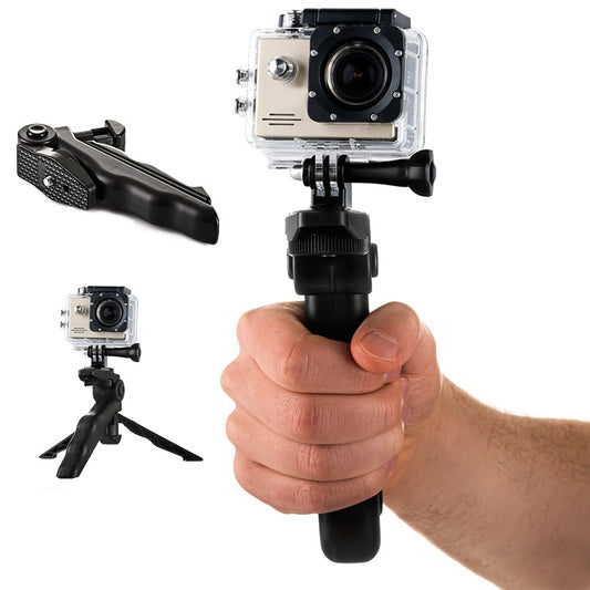Mount with a mini tripod for GoPro SJCAM action cameras black