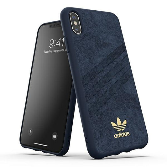 Adidas OR Molded Case ULTRASuede iPhone Xs Max blue / collegiate royal 35001