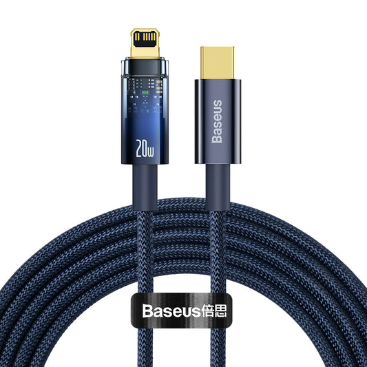 Baseus Explorer Series cable USB Type C - Lightning 20W 2m blue (CATS000103)
