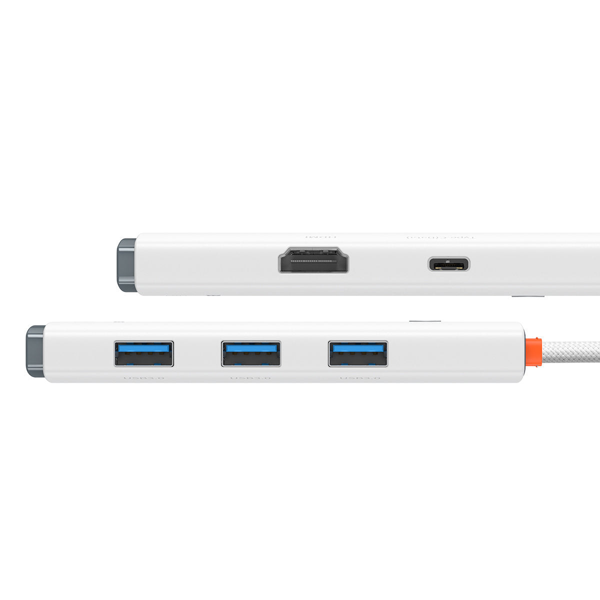 Baseus Lite Series HUB adapter USB Type C - HDMI / 4x USB 3.0 20cm white (WKQX040002)