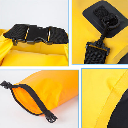 PVC waterproof backpack bag 10l - gray