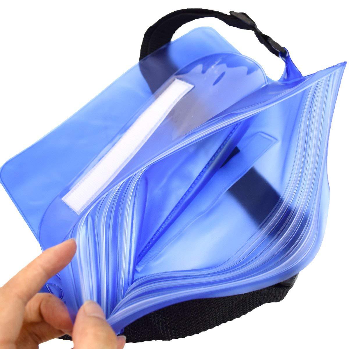 PVC waterproof pouch / waist bag - gray