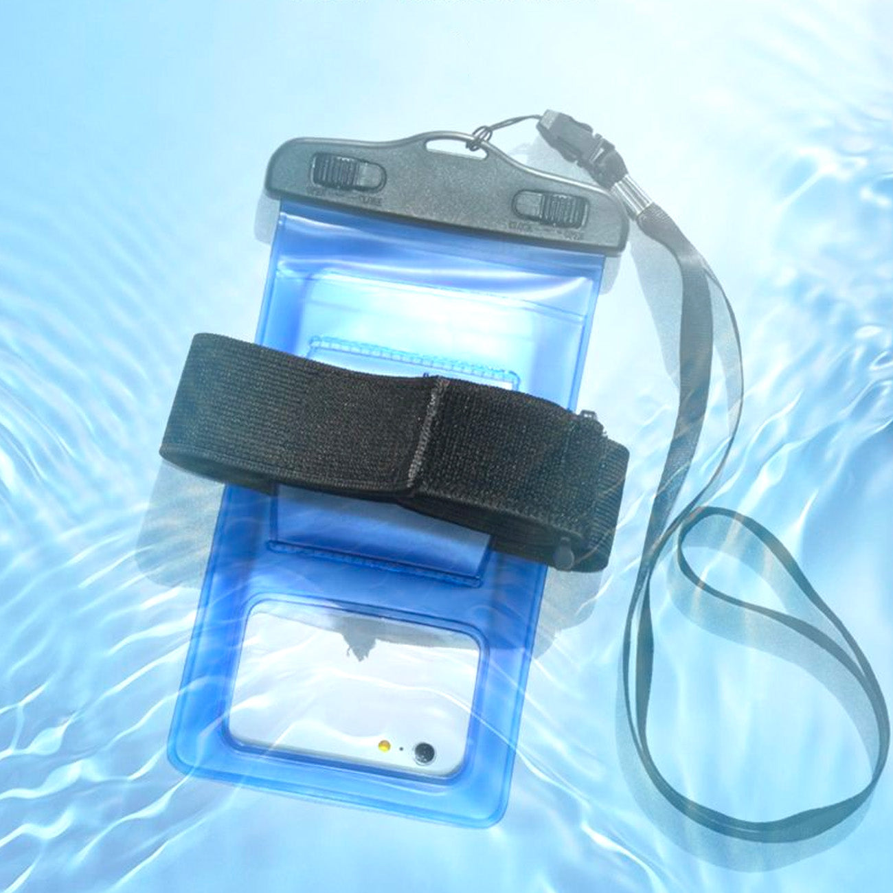 PVC waterproof armband phone case - transparent