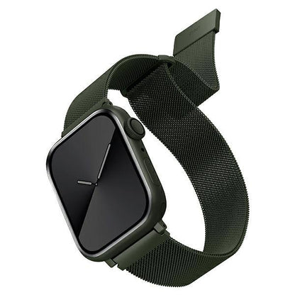 UNIQ pasek Dante Apple Watch Series 4/5/6/7/8/SE/SE2 38/40/41mm Stainless Steel zielony/green