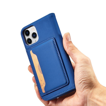 Magnet Card Case for iPhone 12 cover card wallet card stand blue
