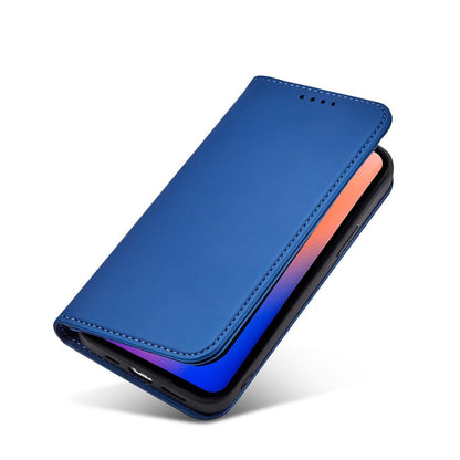 Magnet Card Case for iPhone 12 cover card wallet card stand blue