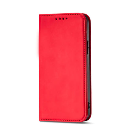 Magnet Card Case for iPhone 13 Pro Pouch Card Wallet Card Holder Red