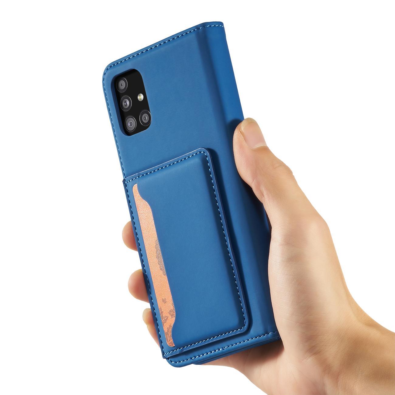 Magnet Card Case Case for Samsung Galaxy A53 5G Pouch Wallet Card Holder Blue
