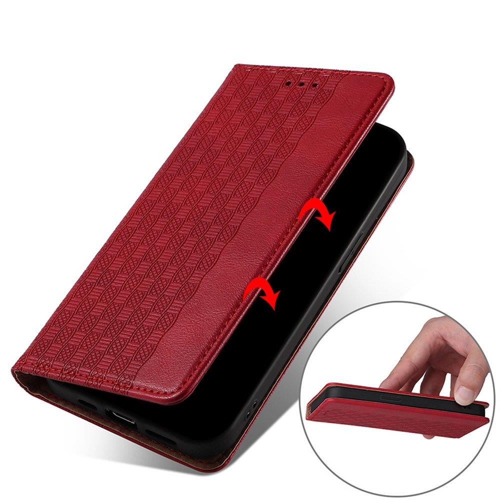 Magnet Strap Case Case for Samsung Galaxy A13 5G Pouch Wallet + Mini Lanyard Pendant Red