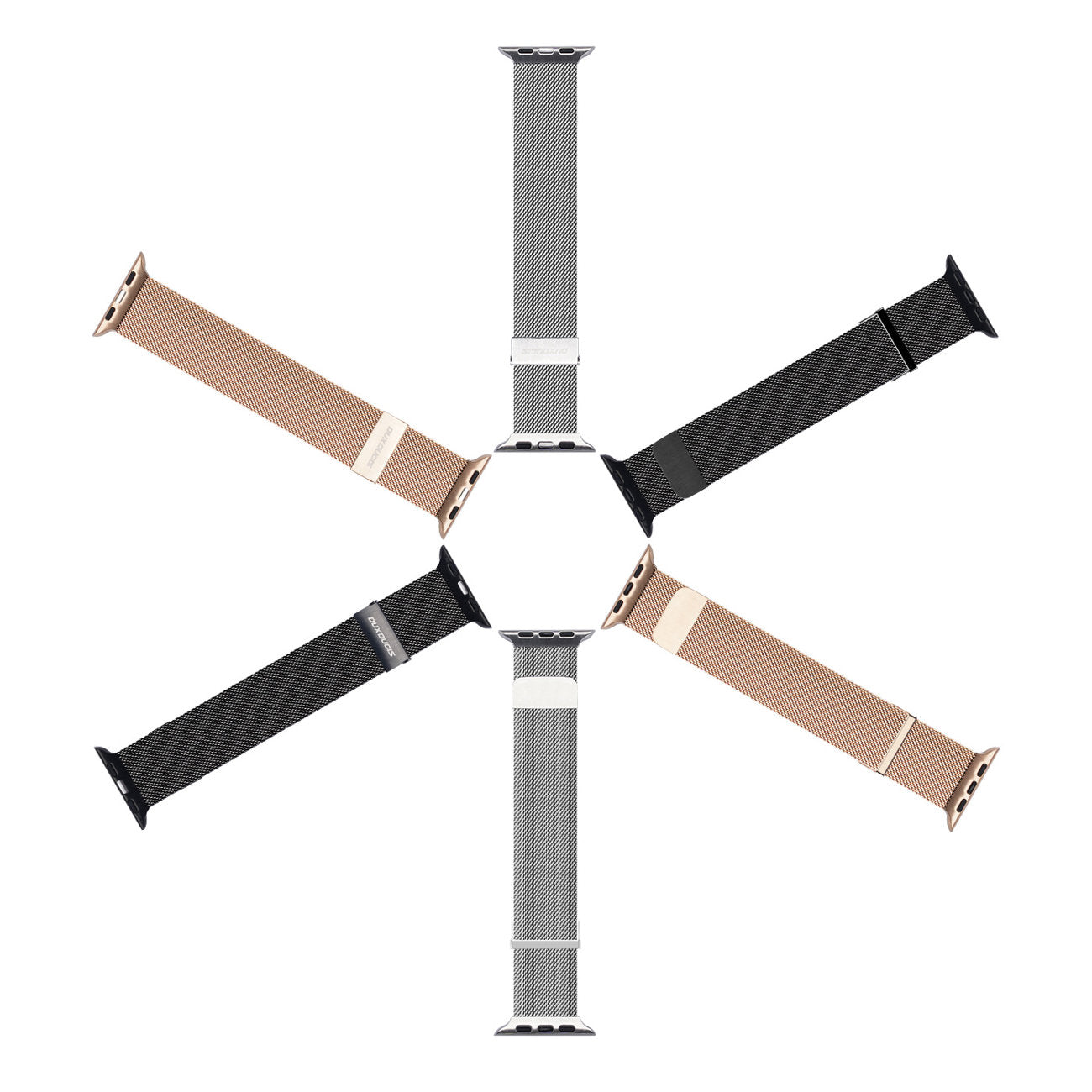 Dux Ducis Magnetic Strap strap for Watch Ultra / 9 / 8 / 7 / 6 / 5 / 4 / 3 / 2 / SE (49 / 45 / 44 / 42 mm) magnetic band black (Milanese Version)