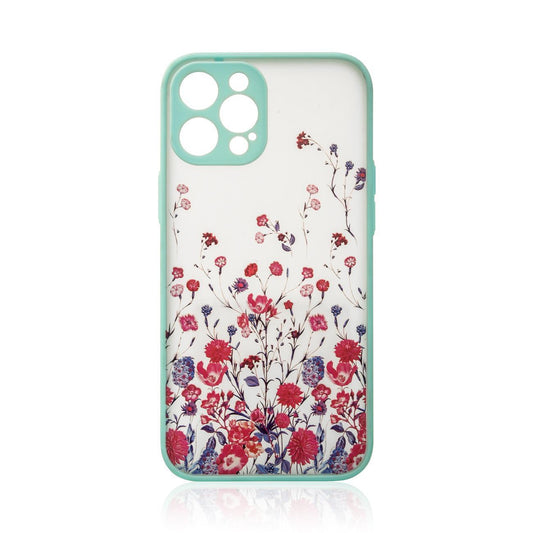 Design Case case for iPhone 13 Pro Max, blue flower cover