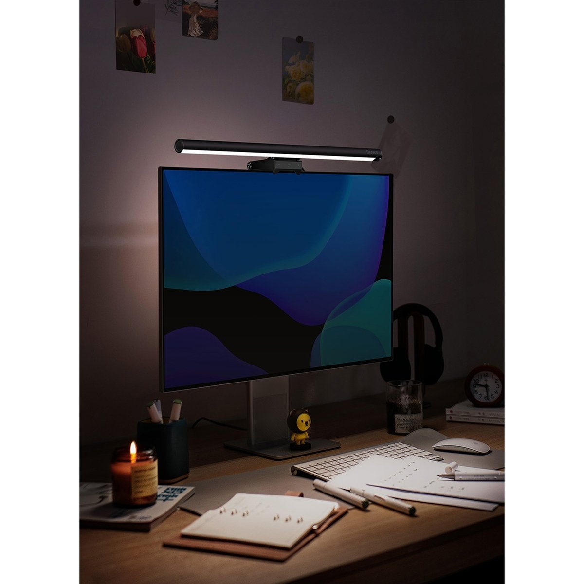 Baseus i-wok2 LED lamp for desktop monitor screen lighting black (DGIW000101)