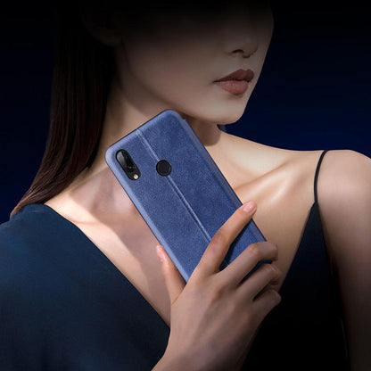 OFERTA Husa Flip Leather cu inchidere magnetica + Folie Full Cover 5D Huawei P Smart 2021