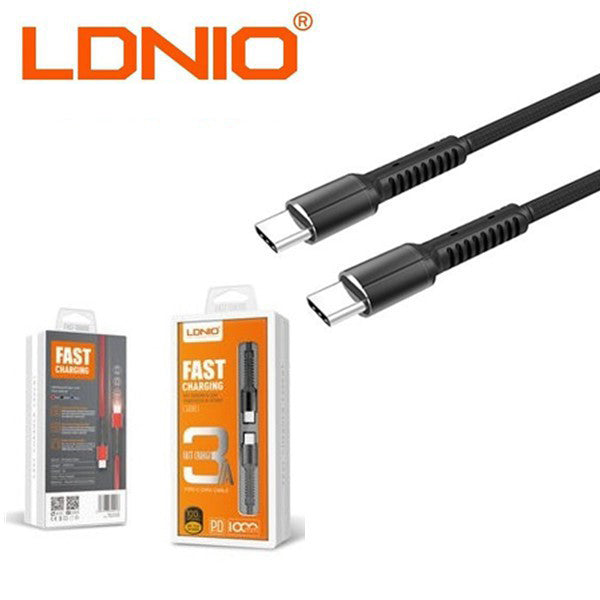 Cablu de date si incarcare LDNIO Type-C to Type-C