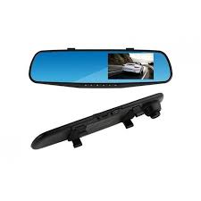 Oglinda retrovizoare cu camera dubla fata-spate si ecran 4 inch