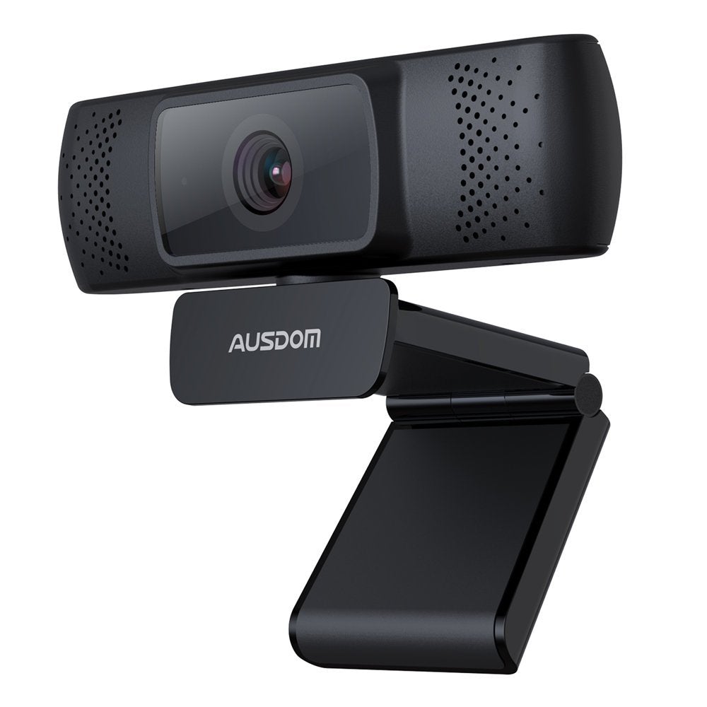 Camera webcam Austom Full HD 1080p cu microfon, negru