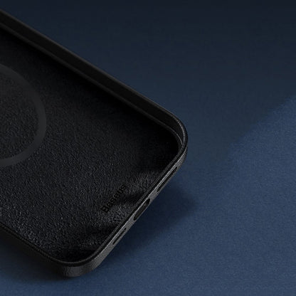 Husa Baseus Magnetic Leather Case compatibila cu Magsafe pentru iPhone 12 / iPhone 12 Pro