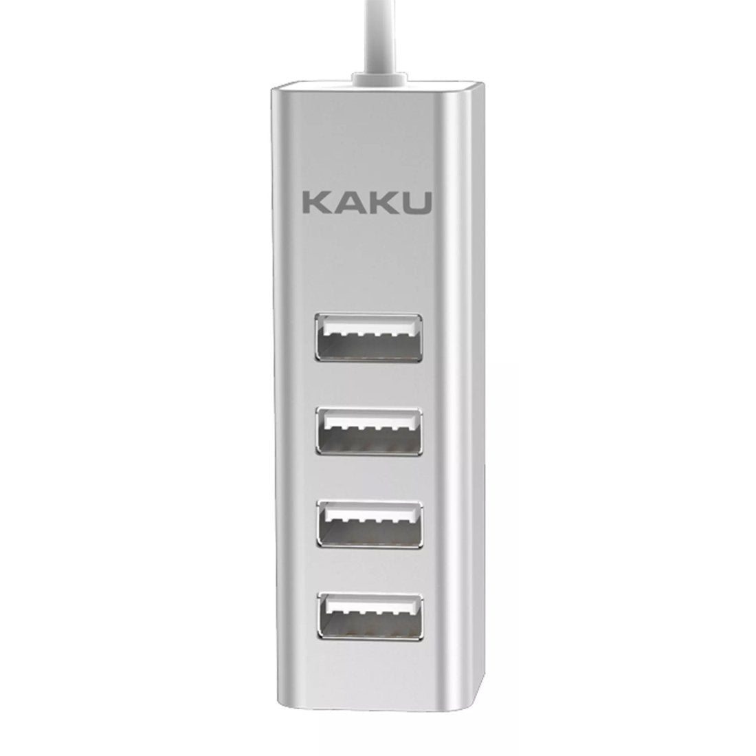 Hub USB 2.0 cu 4 Porturi, Viteza de 480 MB si Cablu de 80cm, Aluminiu