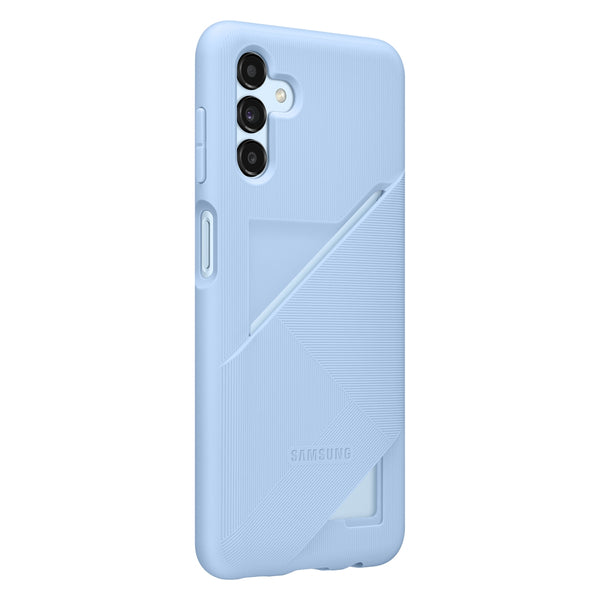 Husa Samsung Card Slot Cover Case din silicon pentru Samsung Galaxy A13 5G, albastru