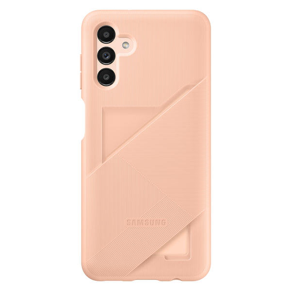 Husa Samsung Card Slot Cover Case din silicon pentru Samsung Galaxy A13 5G, peach