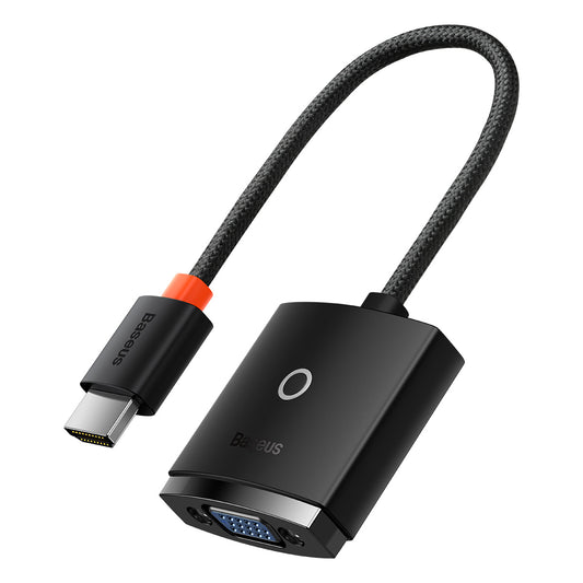 [RETURNED ITEM] Baseus Lite Series Plug HDMI to VGA Adapter Black (WKQX010001)