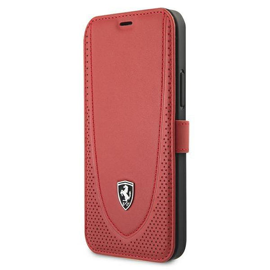 Ferrari FEOGOFLBKP12LRE iPhone 12 Pro Max 6.7&quot; red/red book Off Track Perforated