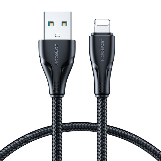 Joyroom cable USB - Lightning 2.4A 0.25 m black (S-UL012A11)