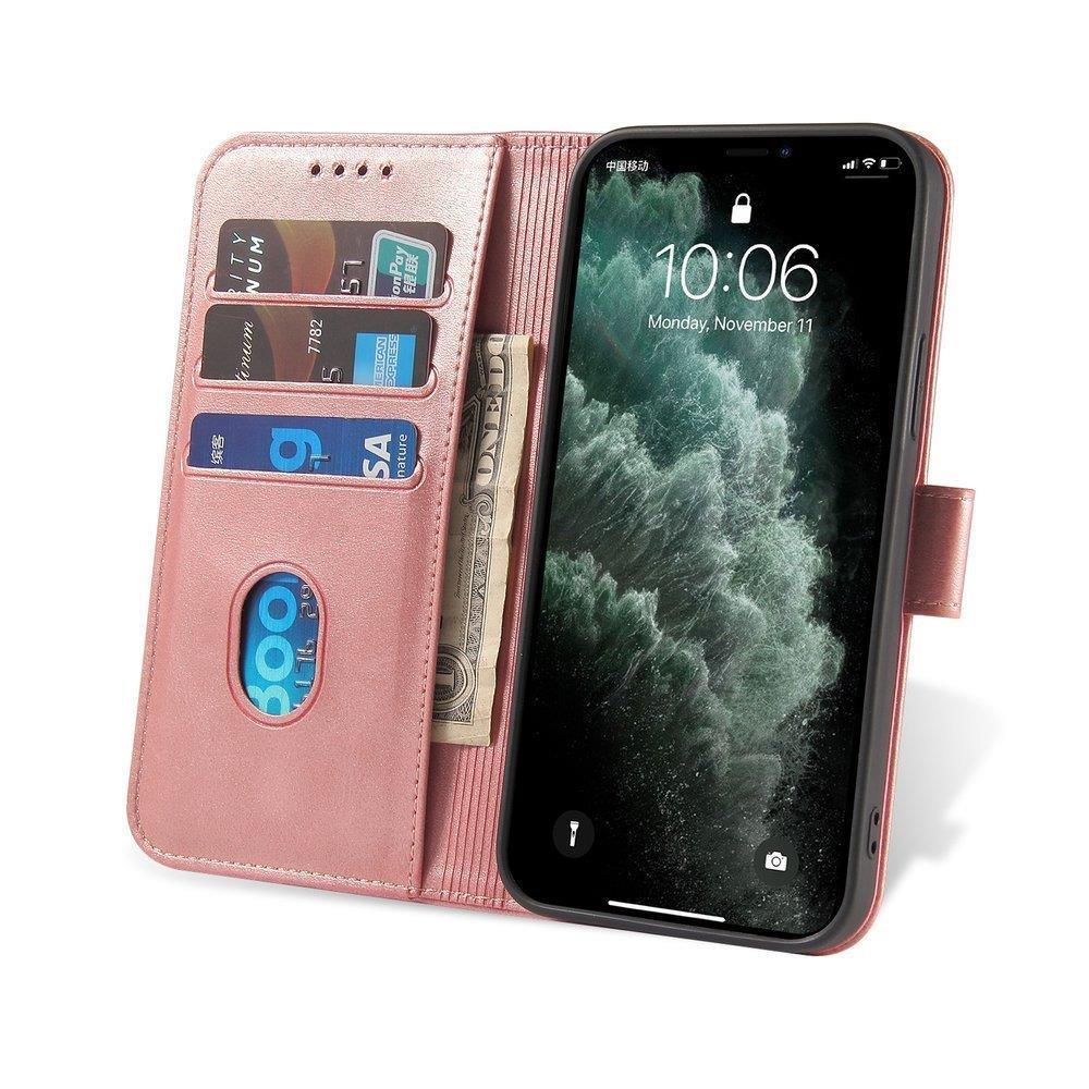Magnet Case elegant bookcase type case with kickstand for Samsung Galaxy A72 4G pink