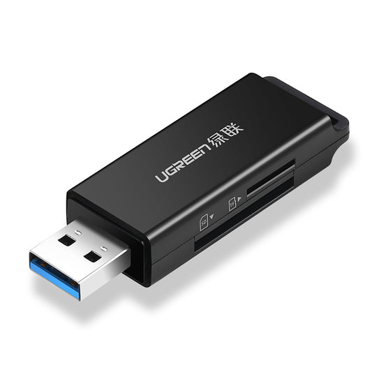 Ugreen portable TF/SD card reader for USB 3.0 black (CM104)
