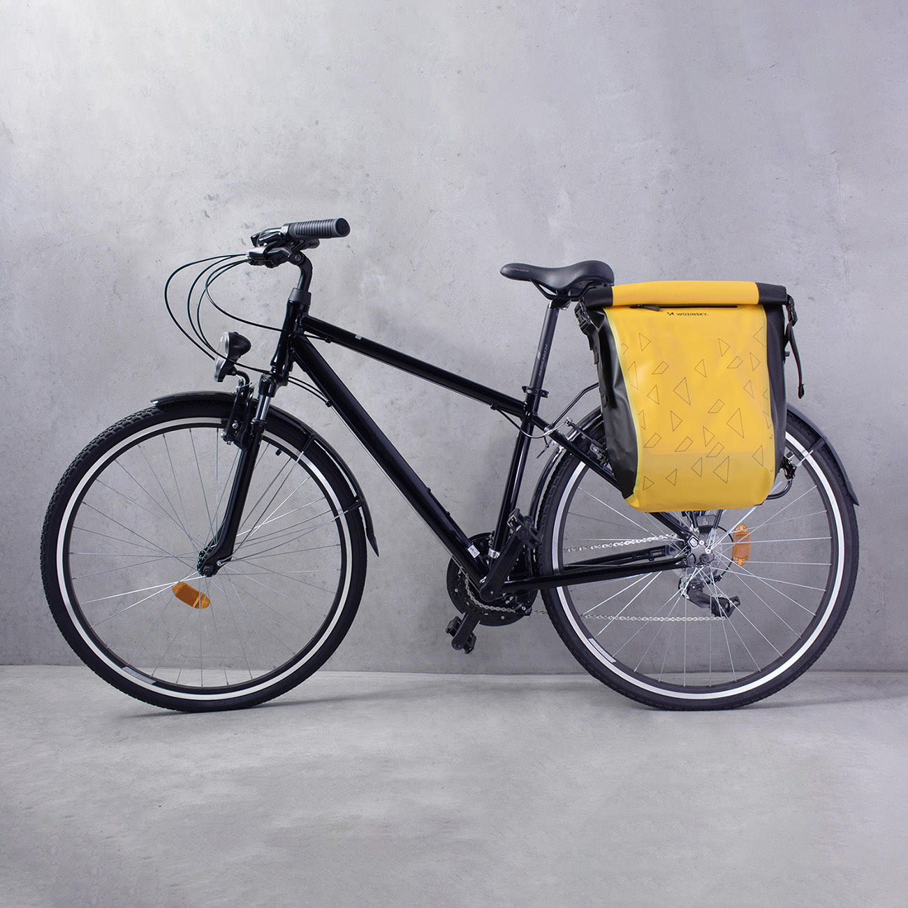 Wozinsky waterproof backpack for bicycle trunk bike bag 2in1 23l yellow (WBB31YE)