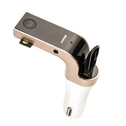 Modulator FM HandsFree Bluetooth A2DP, USB, G7, auriu